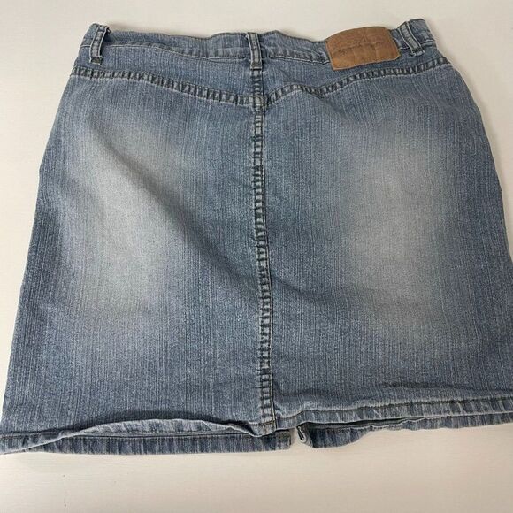 Z. Cavaricci Vintage Blue Jean Mini Skirt, Size 7 - Picture 4 of 7